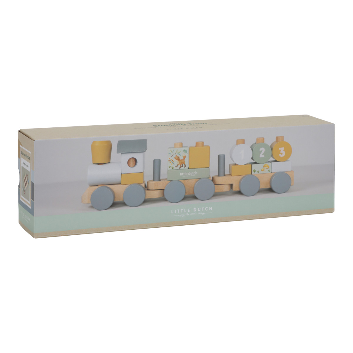 Little Dutch Holz Eisenbahn mit Steck-Formen FSC