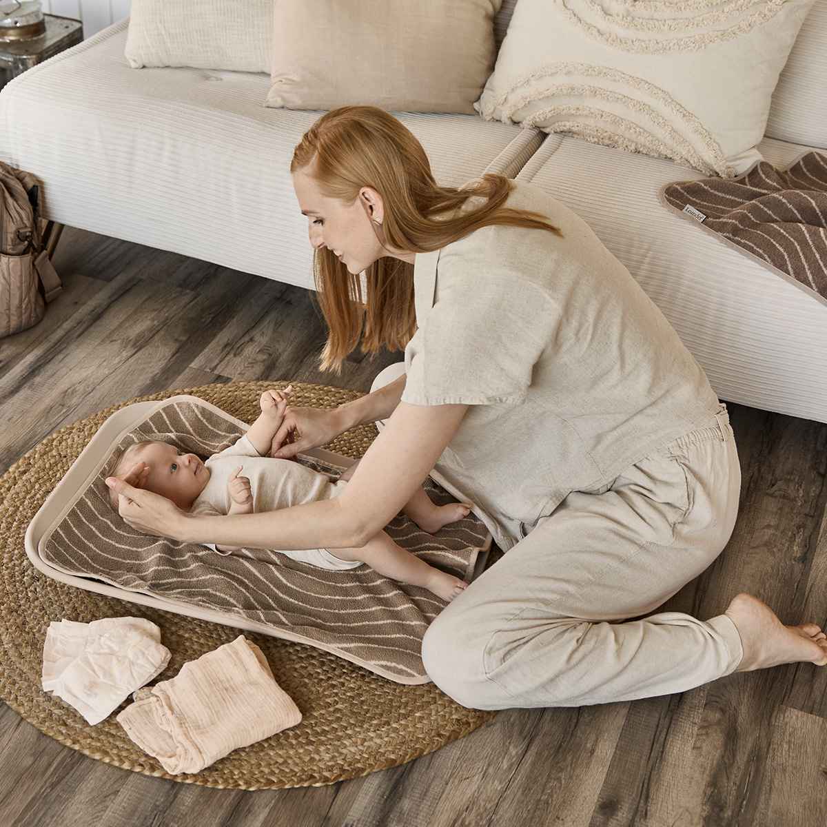 Leander Topper für Wickelauflage 50x65 cm, Organic