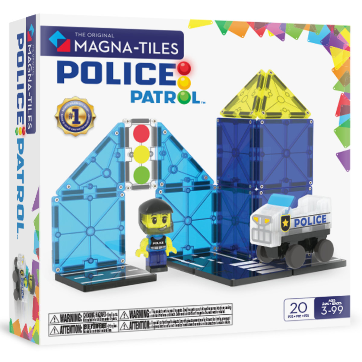 Magna-Tiles Police Patrol – 20-teile