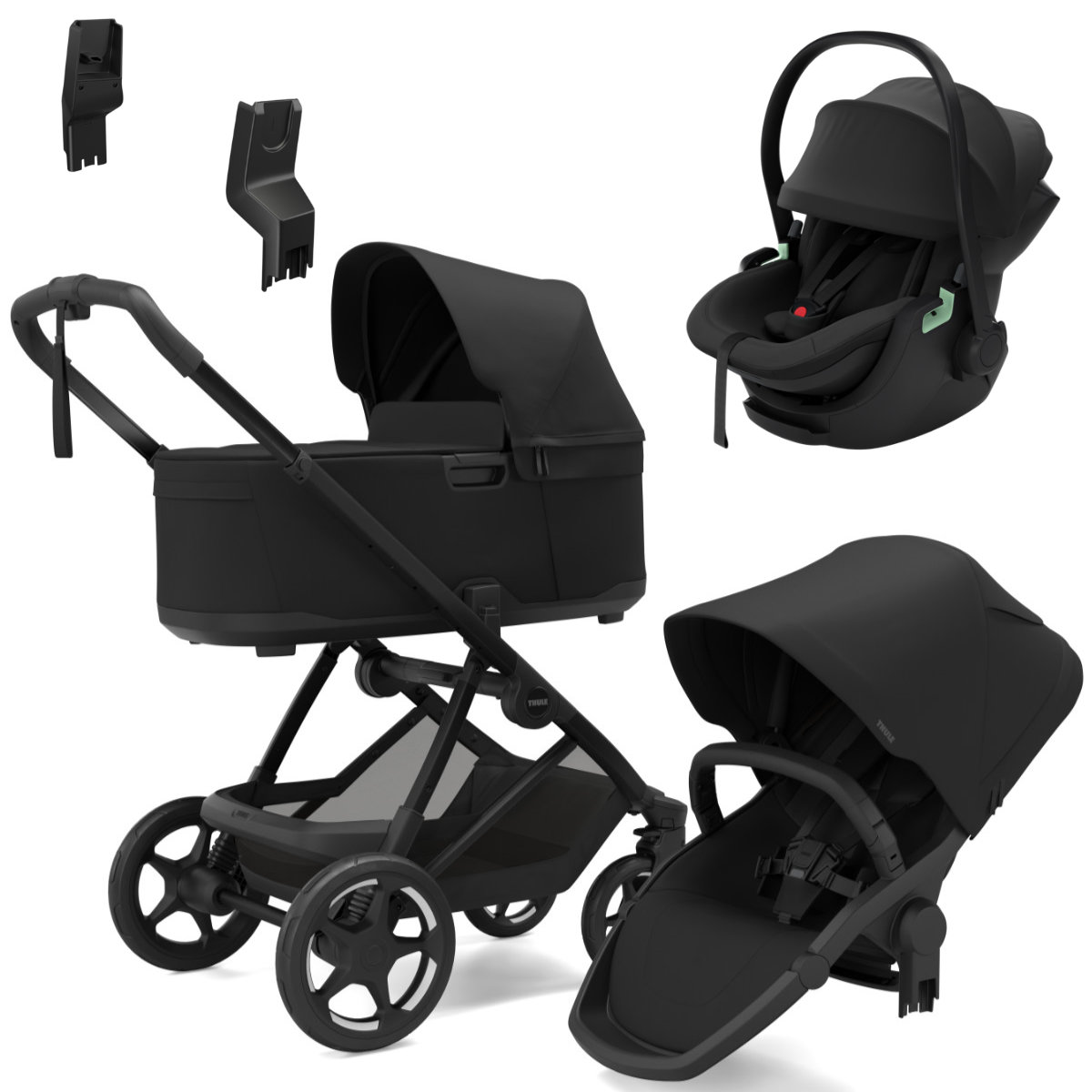 Thule Charm Kinderwagen Set 3 in 1 inkl. Maple i-Size Babyschale