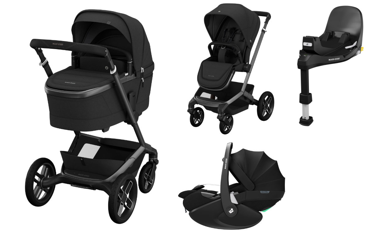 Maxi Cosi Fame Kinderwagen 3in1 Set inkl. Pebble 360 Pro2 i-Size + FamilyFix 360 Pro