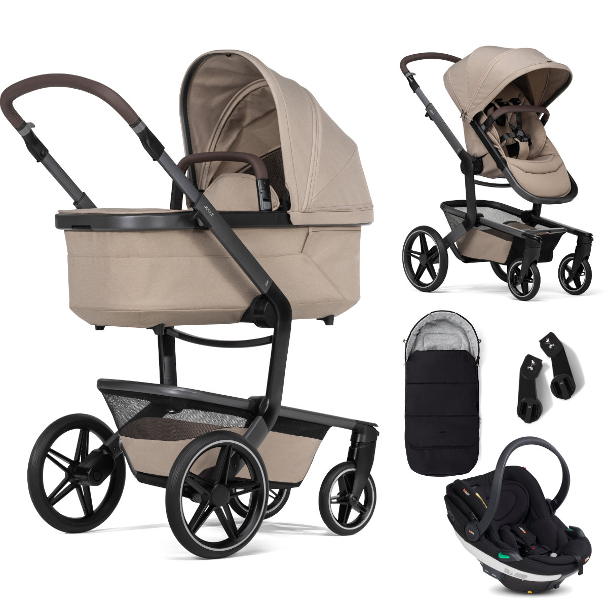 Joolz Day5 Kinderwagen Set 3 in 1 inkl. Besafe Go Beyond Babyschale