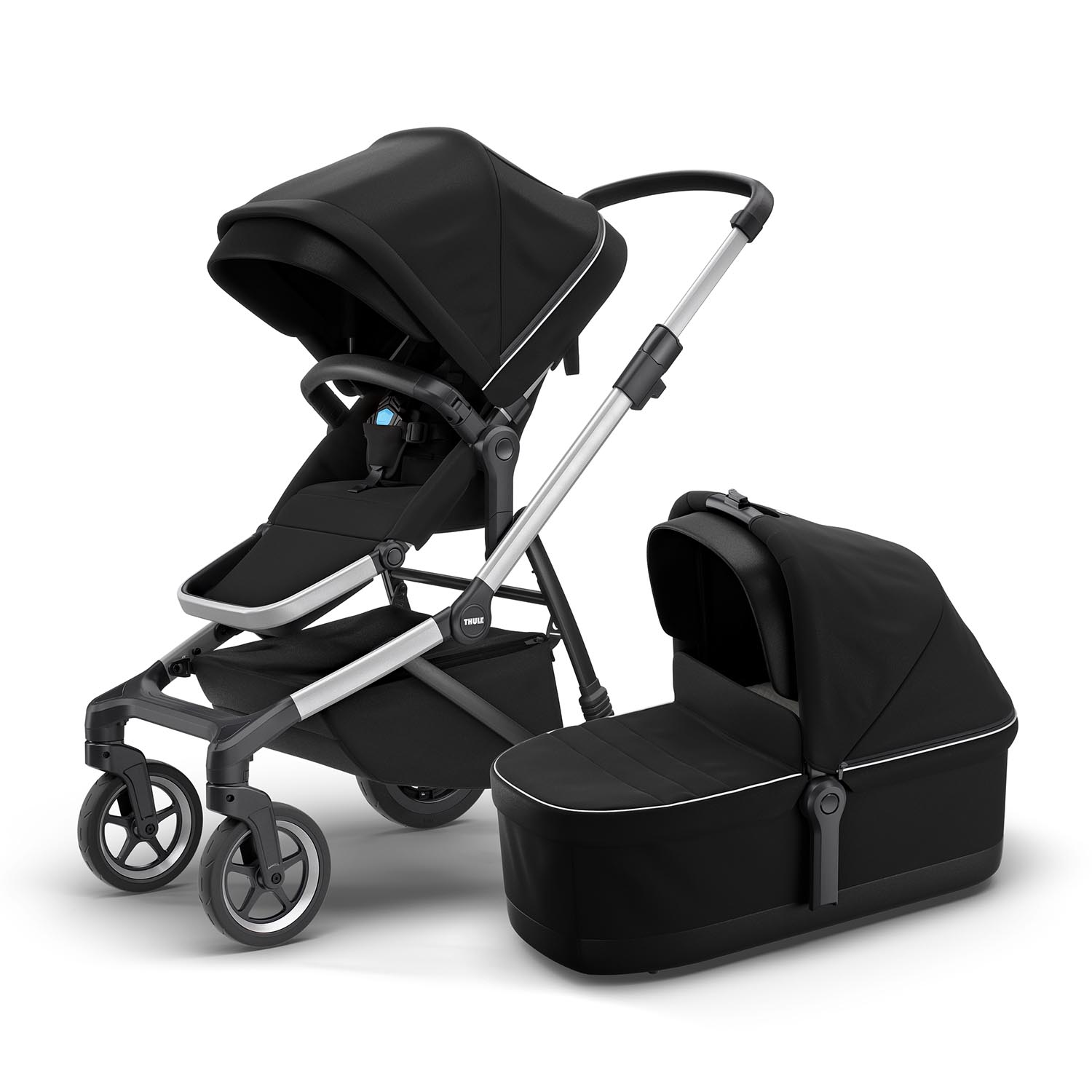 Thule Sleek Kinderwagen 3 in 1 inkl. Cybex Aton S2 I-Size Babyschale