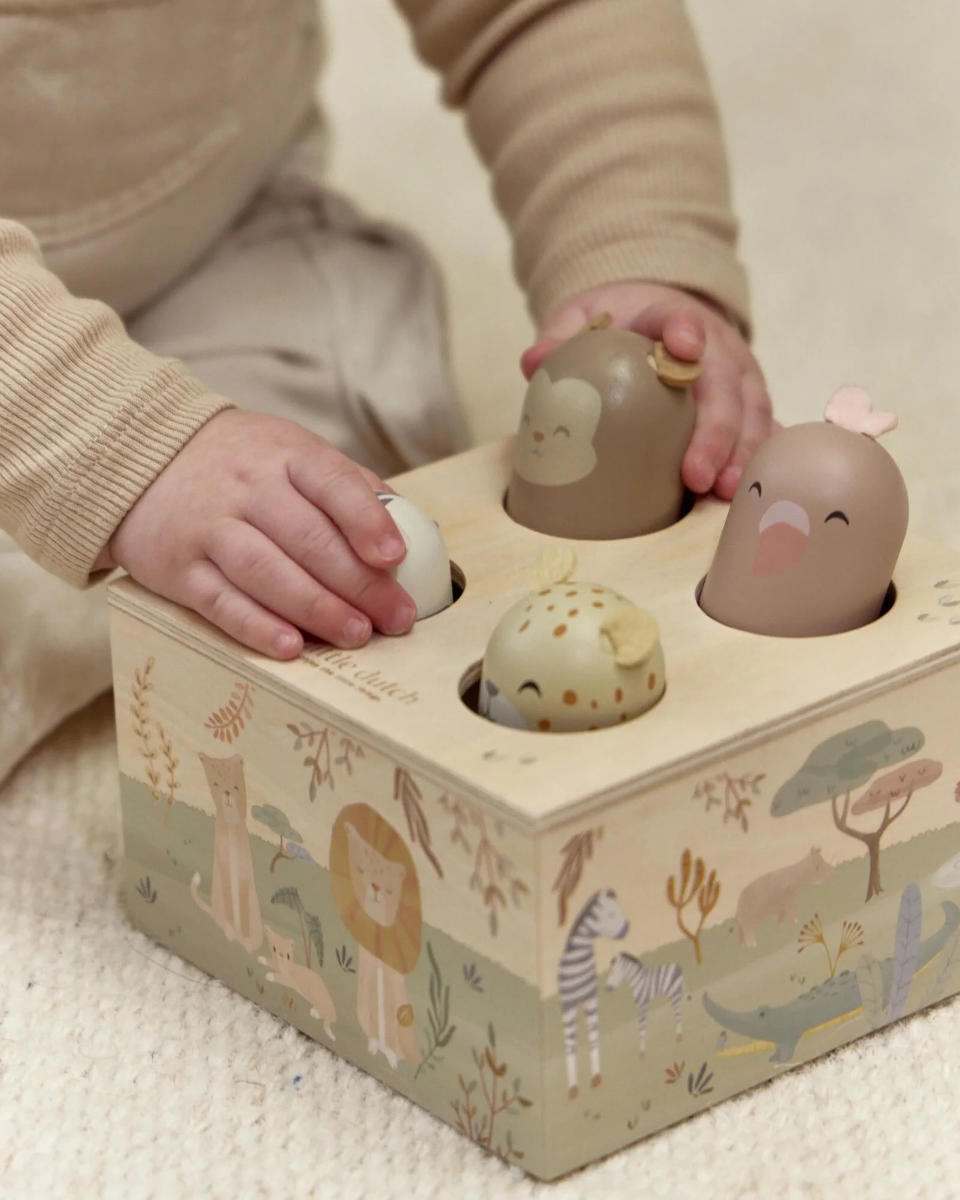 Little Dutch Pop-up-Spiel aus Holz – Safari Friends FSC