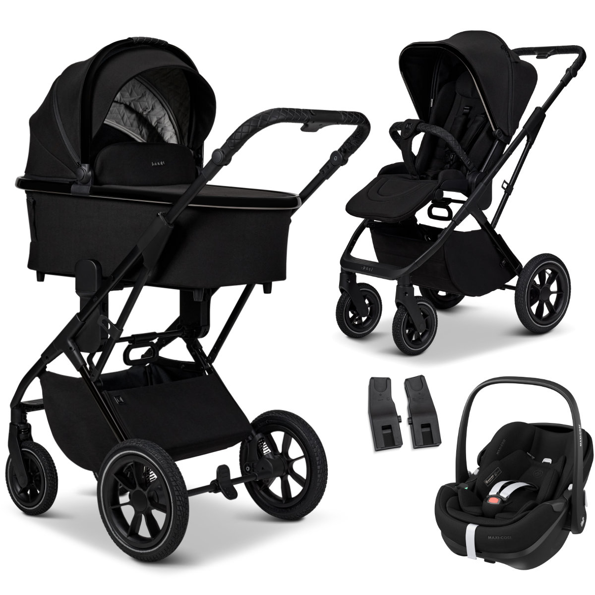 Moon Piu Kinderwagen Set 3 in 1 inkl. Maxi Cosi Pebble 360 Pro 2