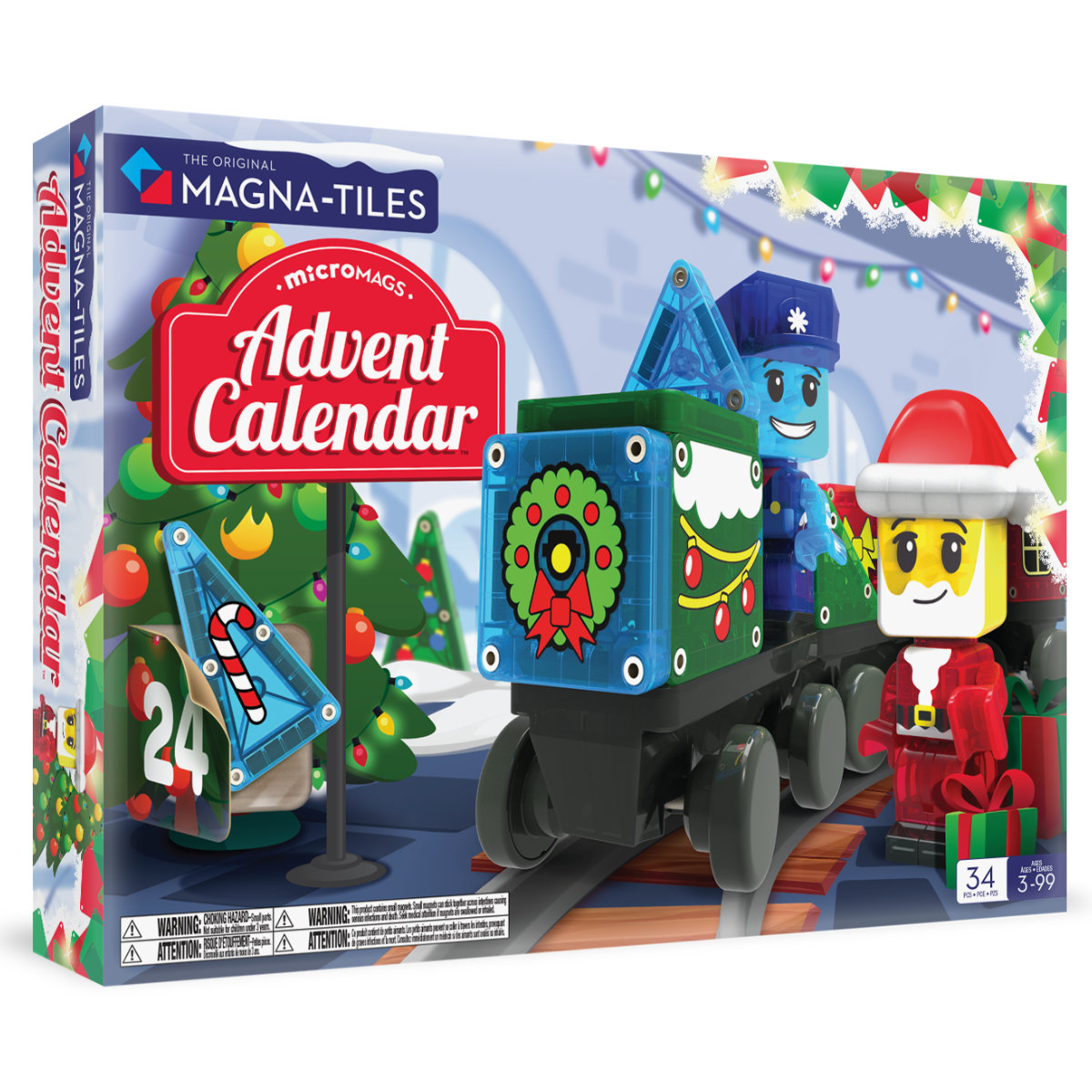 Magna-Tiles Adventskalender – 34-Teile