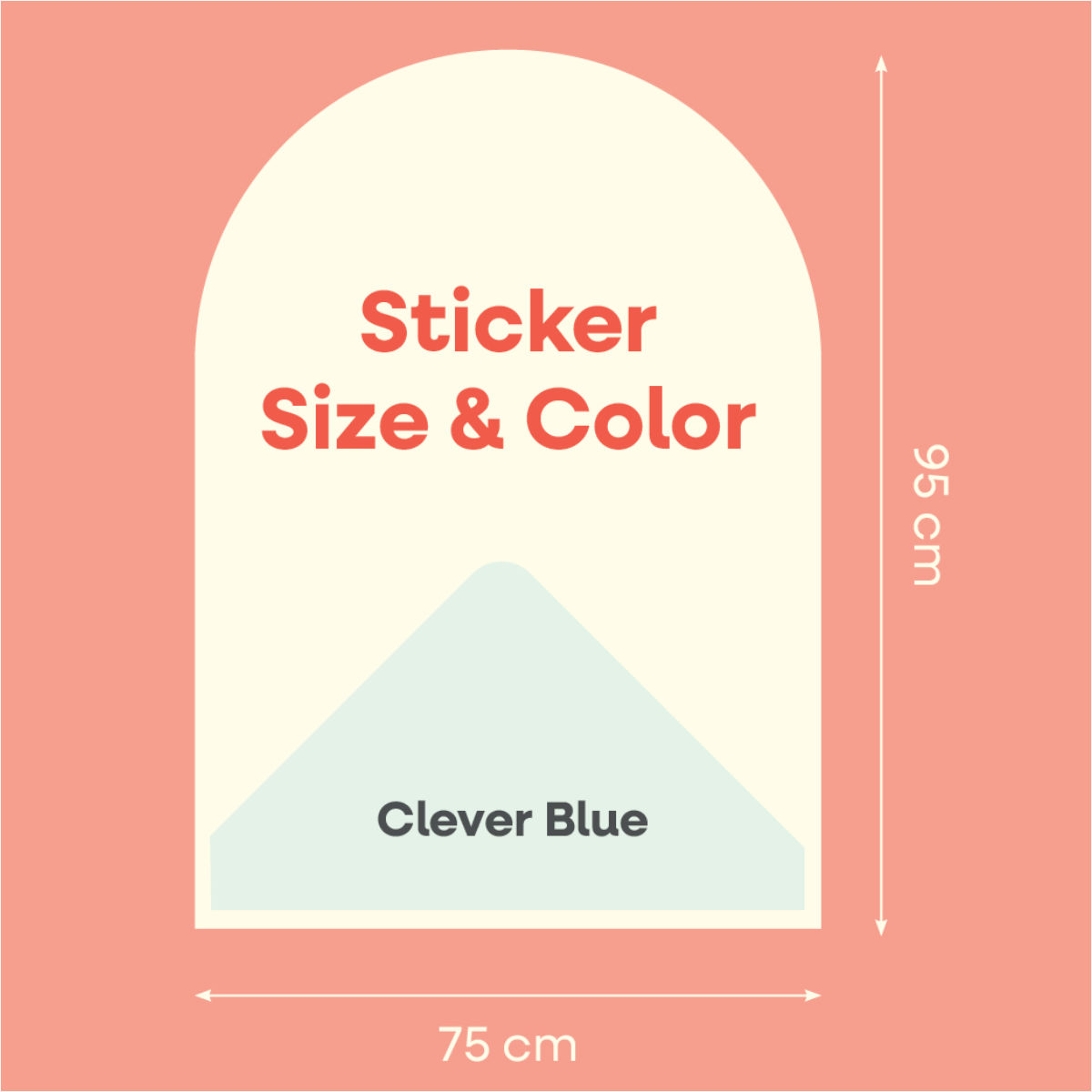 Cleverclixx Magnetwand 95 × 75 cm