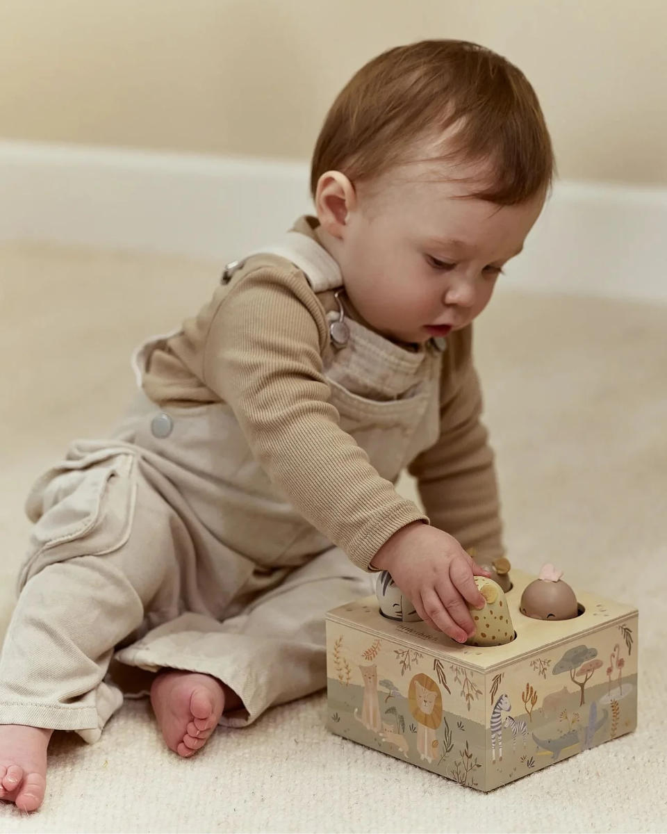 Little Dutch Pop-up-Spiel aus Holz – Safari Friends FSC