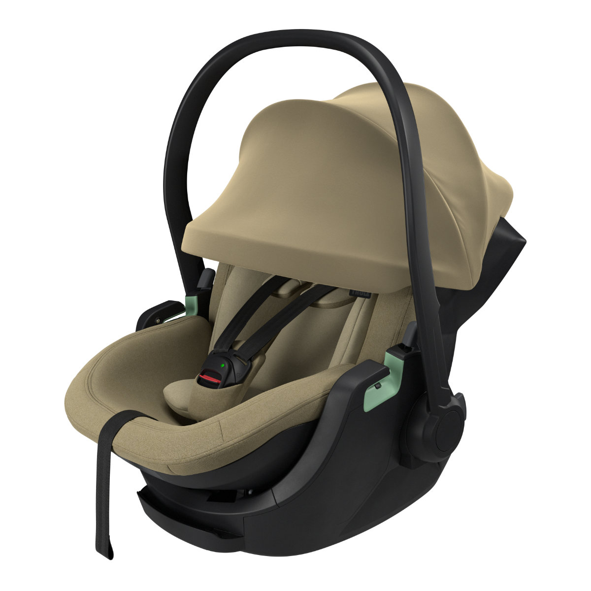 Thule Maple Connect Babyschale in Beige - schräg