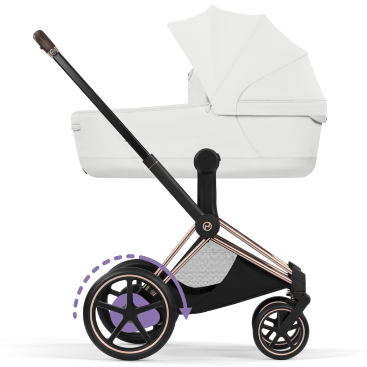 Cybex E-Priam 5 Style Kinderwagen Set 3 in 1 inkl. Cloud T i-Size Babyschale