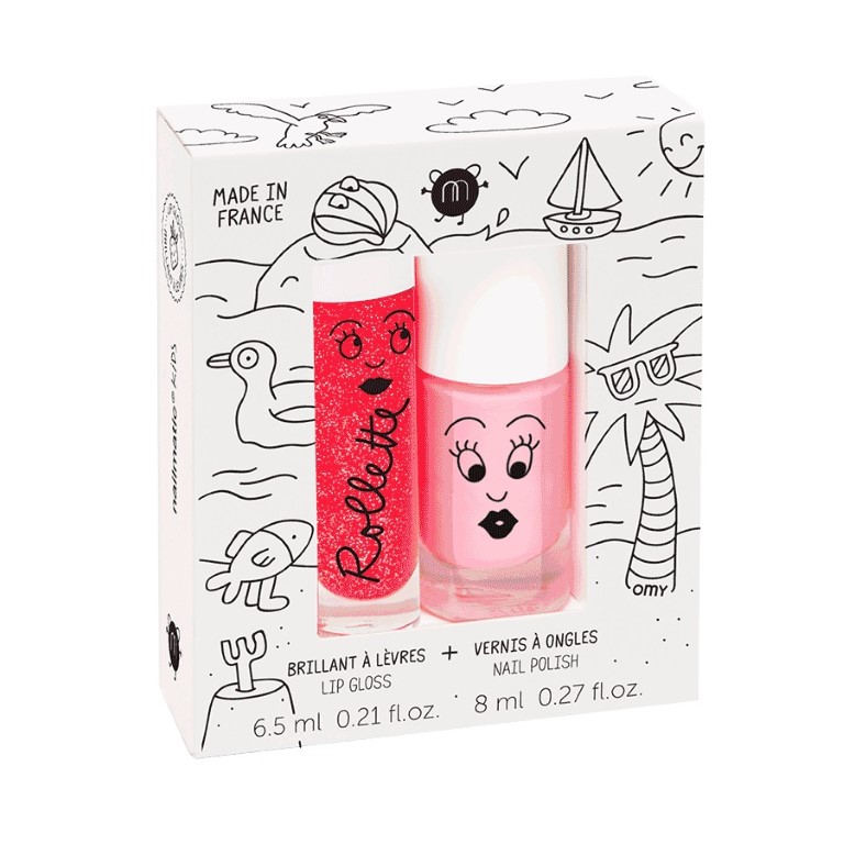 Nailmatic Duo-Set Nagellack + Rollette Lipgloss