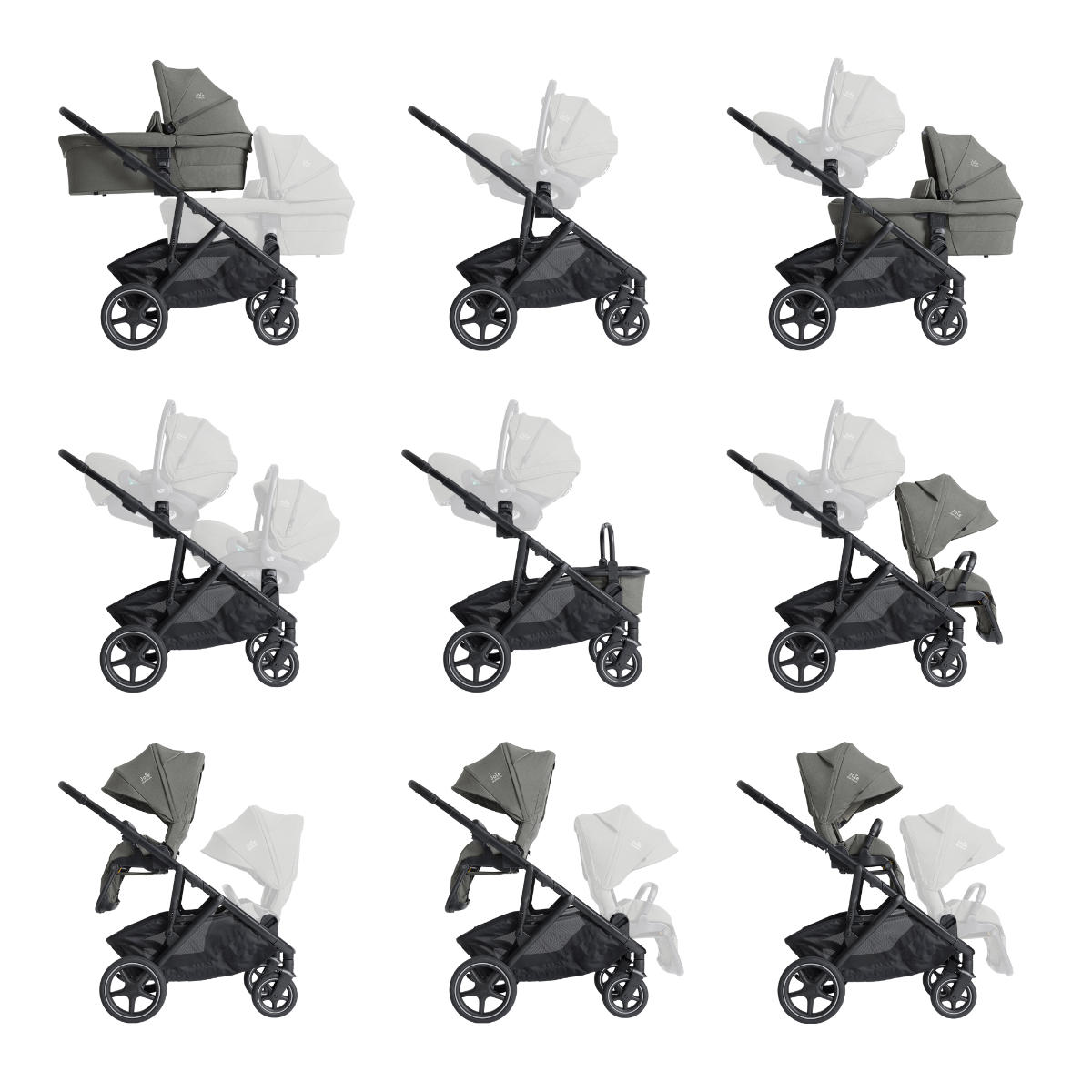 Joie Signature Versiti Kinderwagen Set 3 in 1 inkl. Joie Signature i-Level Pro i-Size Babyschale