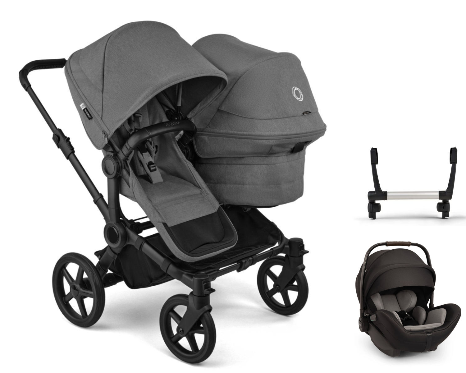 Bugaboo Donkey 6 Duo Kinderwagen Set 3 in 1 inkl. Nuna Arra Flex i-Size Babyschale
