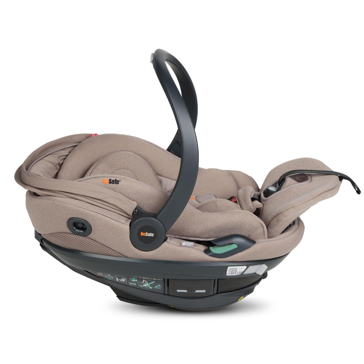BeSafe Go Beyond2 i-Size Babyschale inkl. Beyond ISOFIX Base + Gratis Sommerbezug