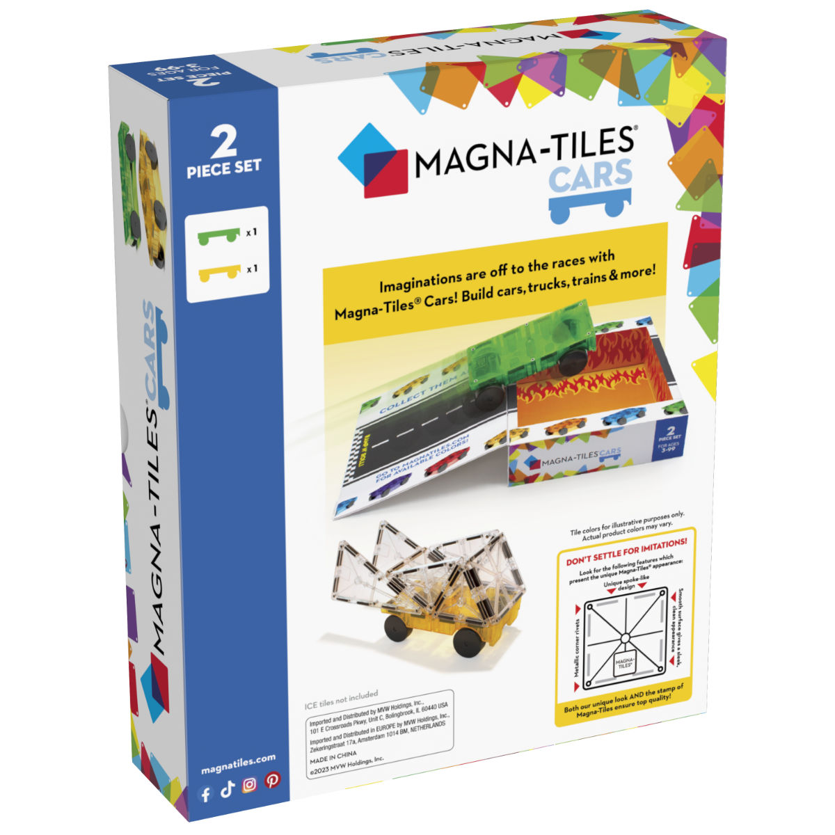Magna-Tiles Autos – 2 Autos