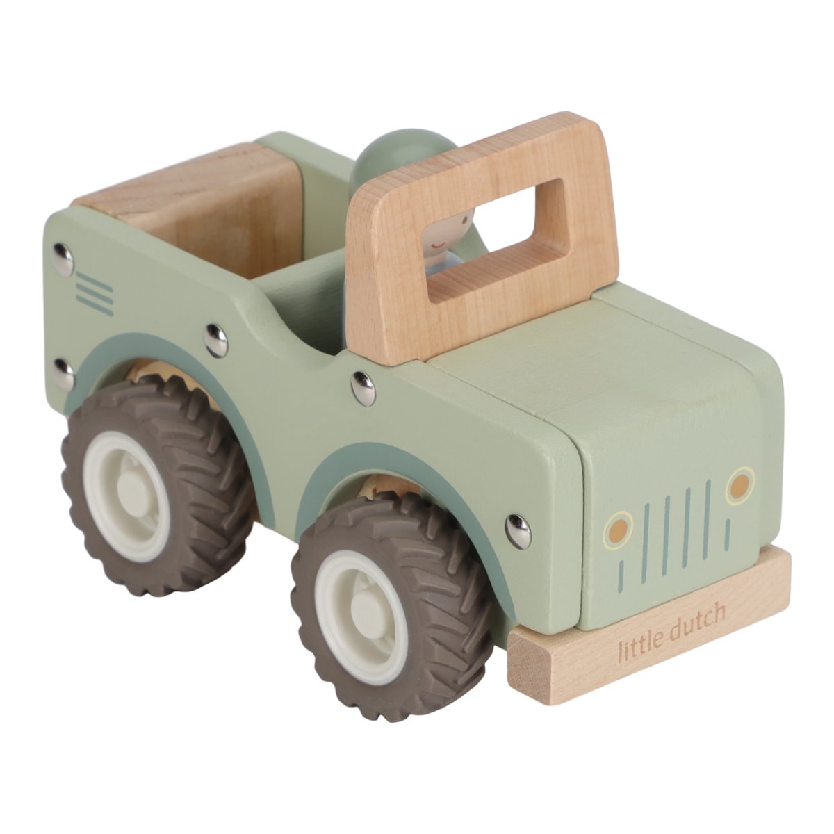 Little Dutch Safari-Jeep mit Figur aus FSC-Holz
