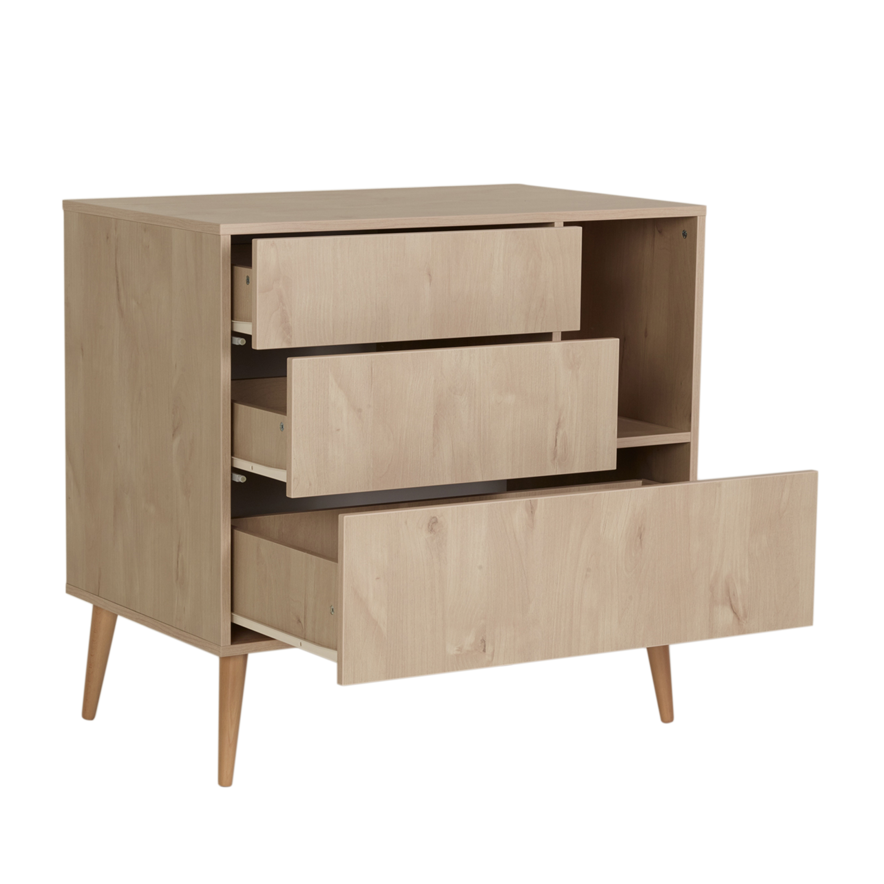 Quax Cocoon Kommode 3 Schublade Eiche natur