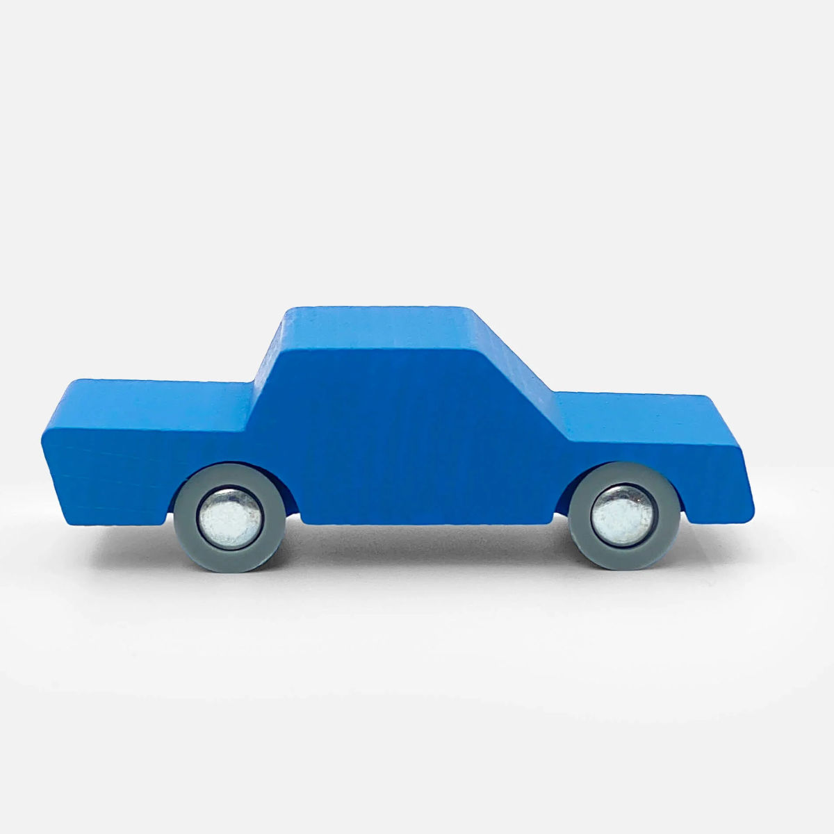 Waytoplay Back and Forth Holzauto – Kreatives Spielauto aus Holz (Rot, Blau, Natur)