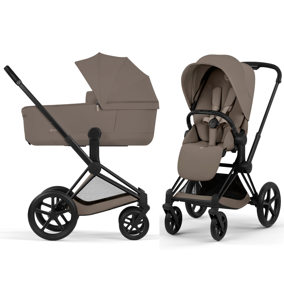 Cybex Priam 5 Comfort Kombikinderwagen Set 3 in 1 inkl. Cloud T i-Size Babyschale