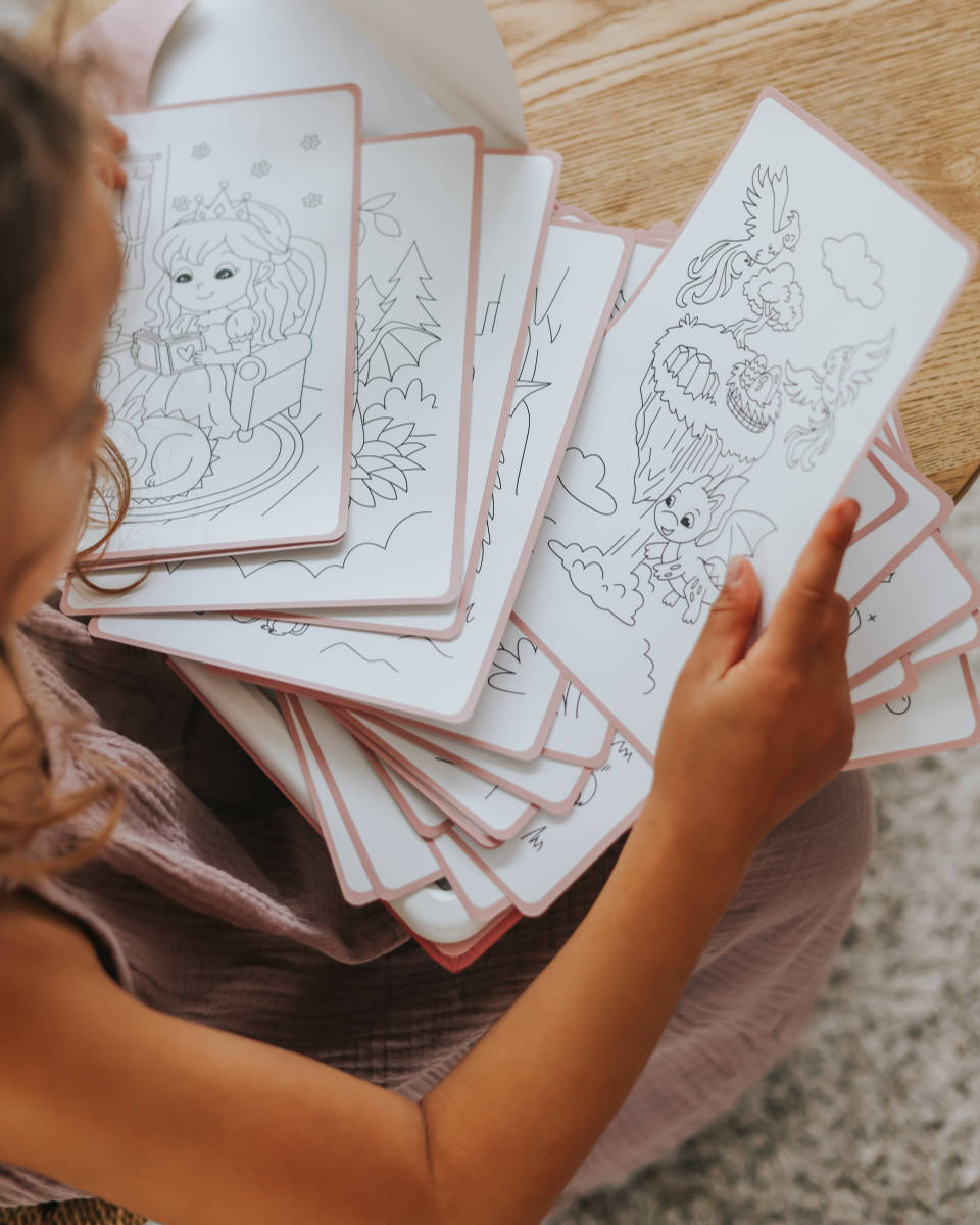 Malbuch für Kinder mit Vorlagen - Draufsicht