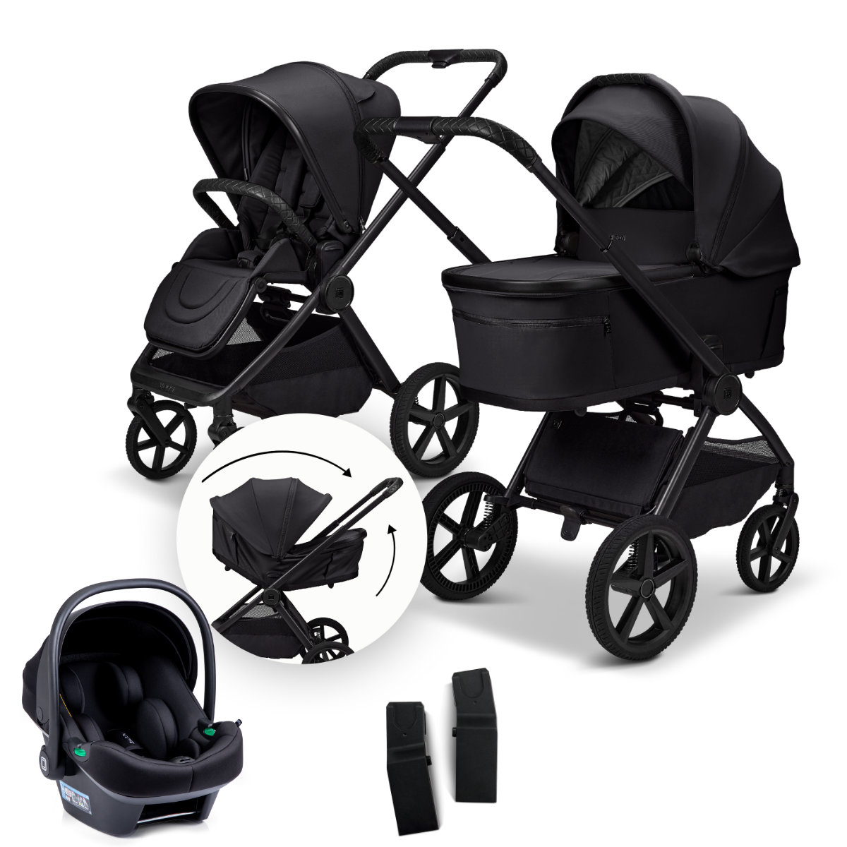 Moon Gio Fold Kinderwagen Set 3 in 1 inkl. Moon Lola Babyschale