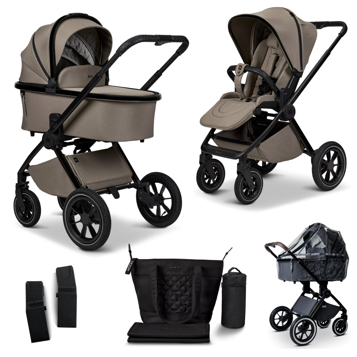 Moon GIO+ Kinderwagen Set 5 in 1 inkl. Zubehör