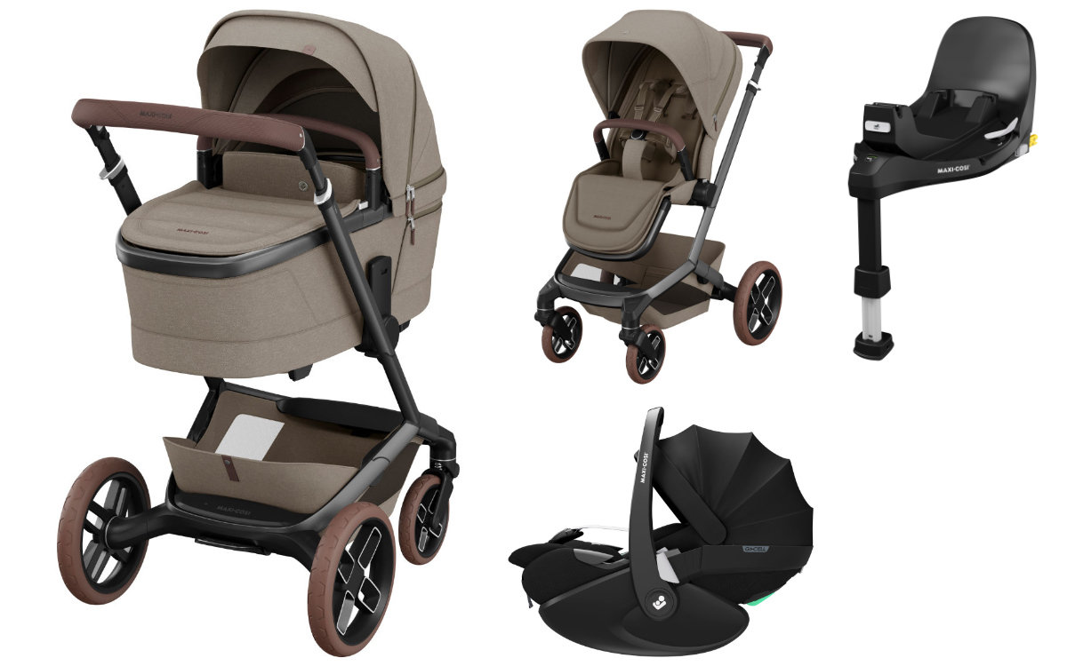 Maxi Cosi Fame Kinderwagen 3in1 Set inkl. Pebble 360 Pro2 i-Size + FamilyFix 360 Pro