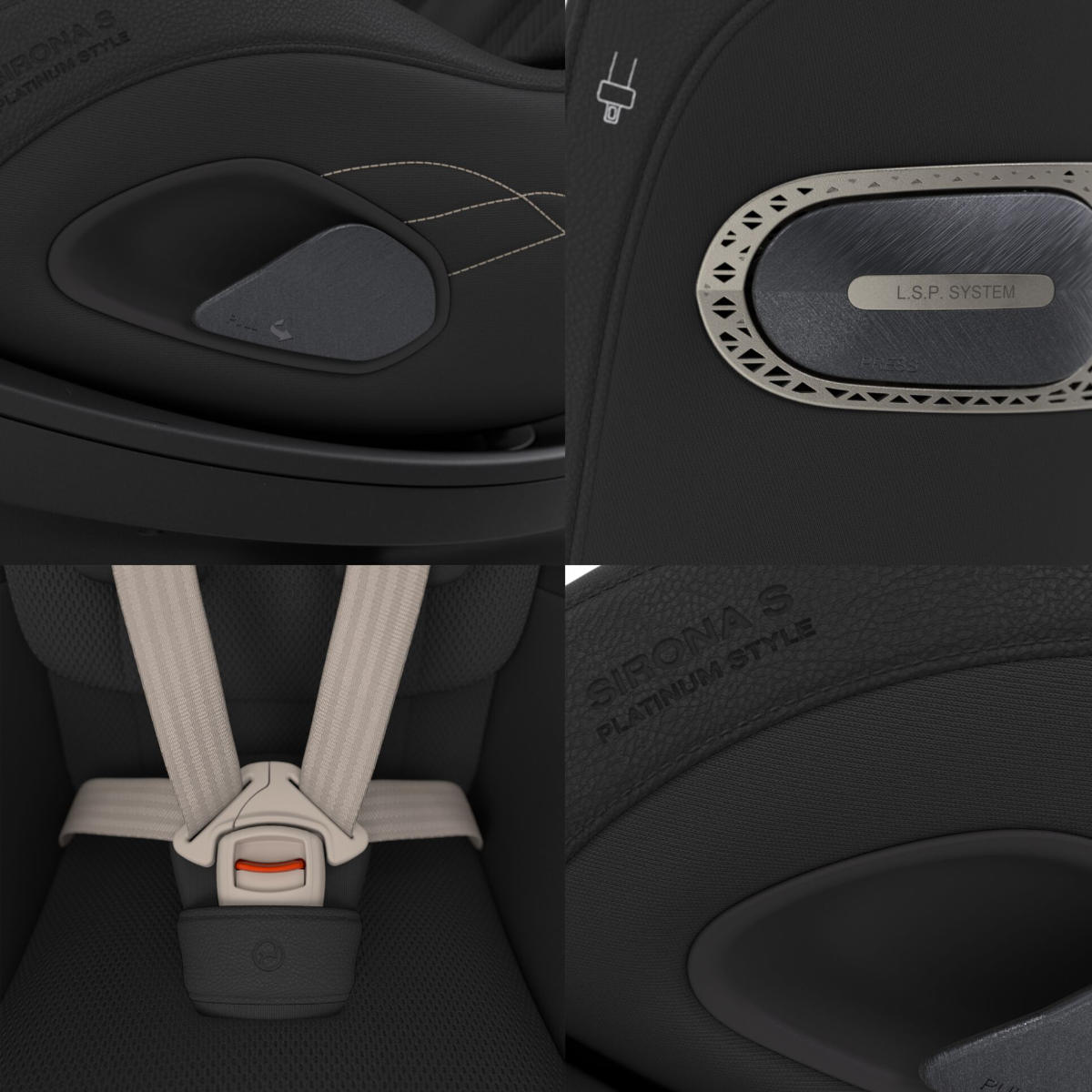 Cybex Sirona Si i-Size Kindersitz (3 Monate–4,5 Jahre) mit integrierter Basisstation
