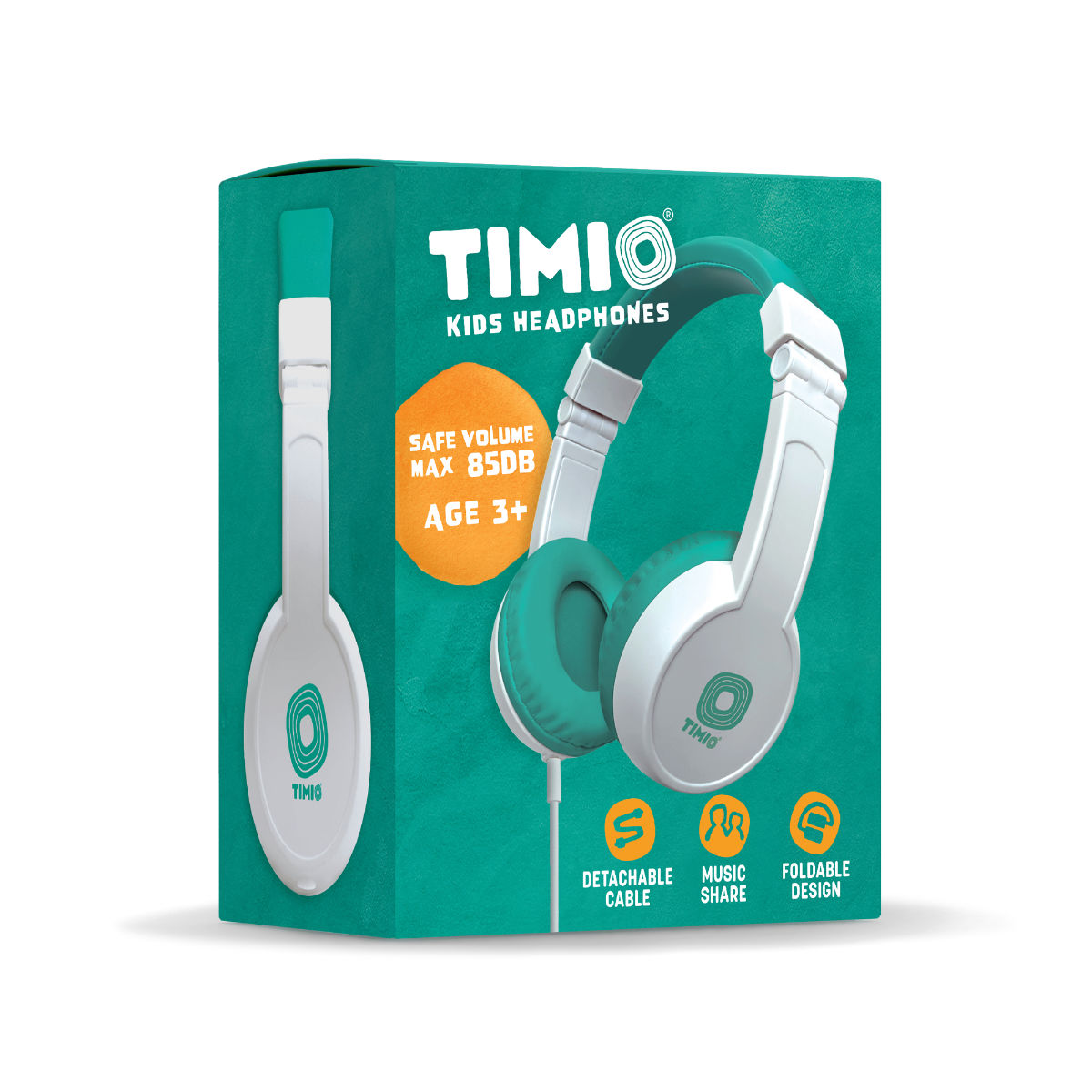 TIMIO Faltbare Kinderkopfhörer (max. 85db)