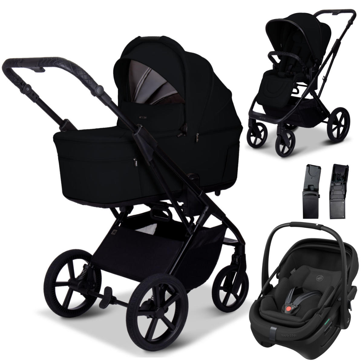 Moon Ciao Fold Kinderwagen Set 3 in 1 mit Maxi Cosi Coral Slide Pro i-Size