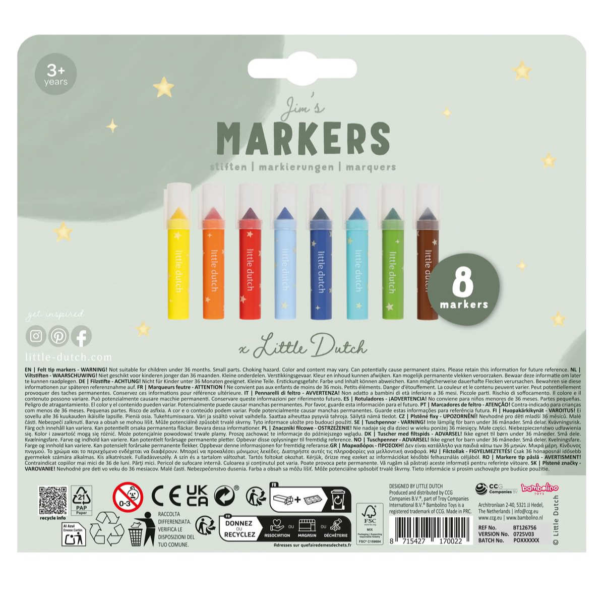 Little Dutch Filzstifte – 8er Set