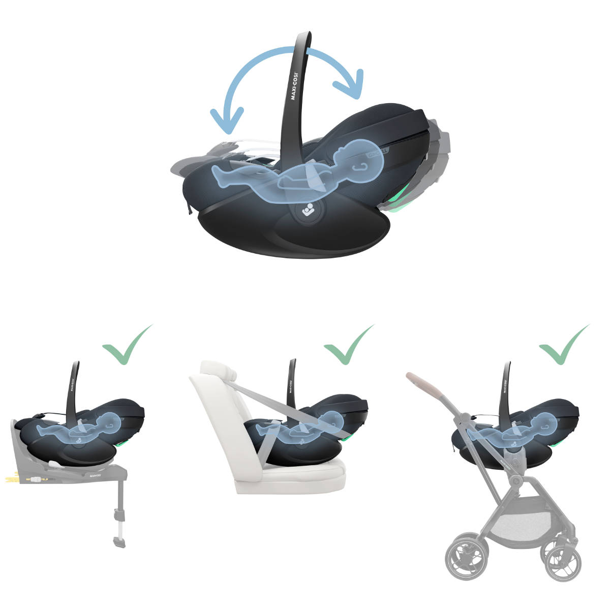 Maxi Cosi Pebble 360 Pro2  i-Size Babyschale | B-Ware