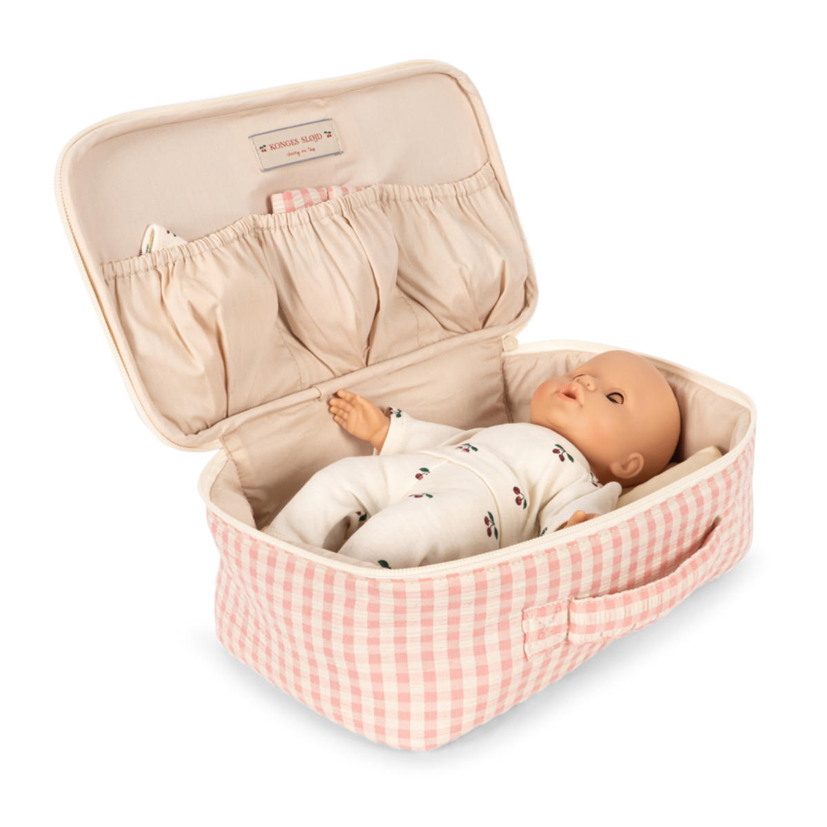 Konges Sløjd Puppen-Pflegeset im Koffer – mit Babypuppe & Zubehör