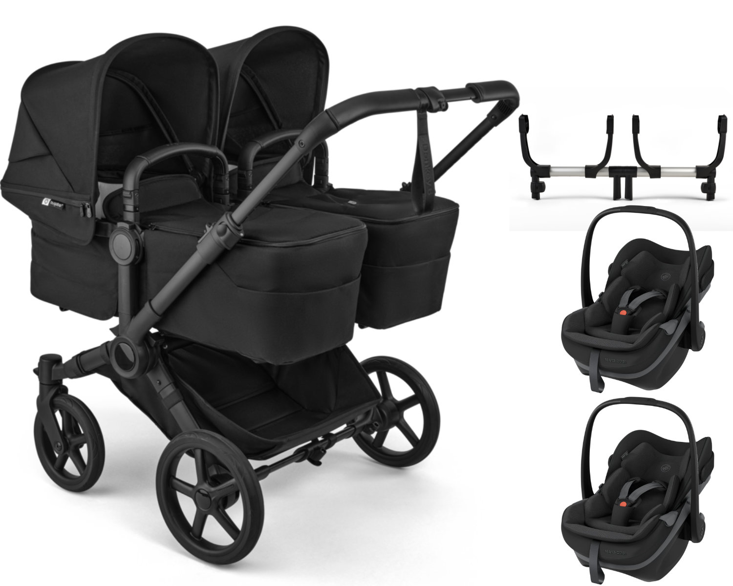 Bugaboo Donkey 6 Twin Kinderwagen Set 3 in 1 inkl. Maxi Cosi Pebble Slide Pro