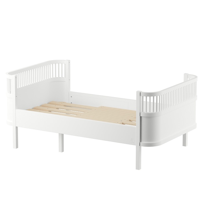 Sebra Bett, Junior & Grow Weiß Jugendbett 90x160/200cm