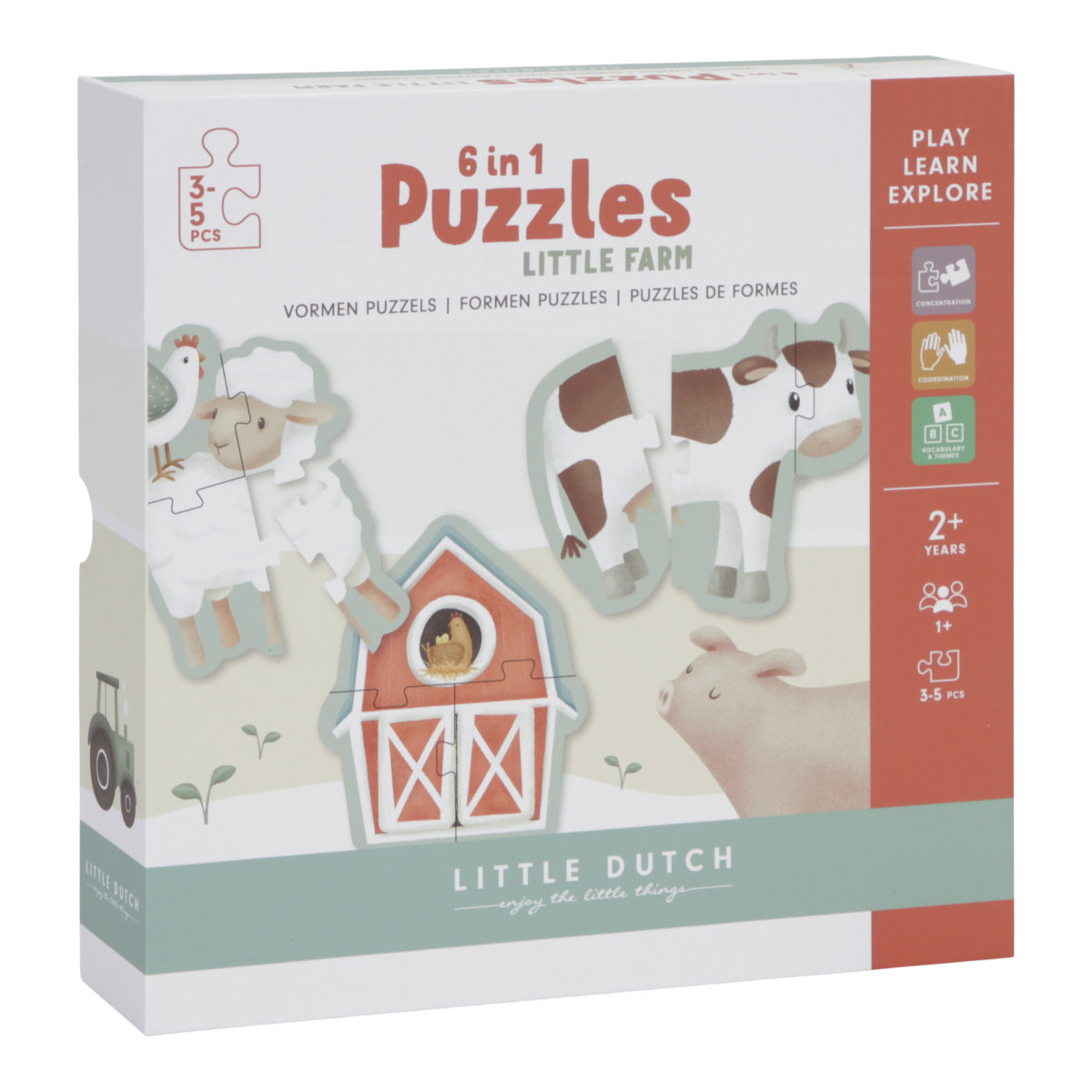 Little Dutch 6 in 1 Puzzle