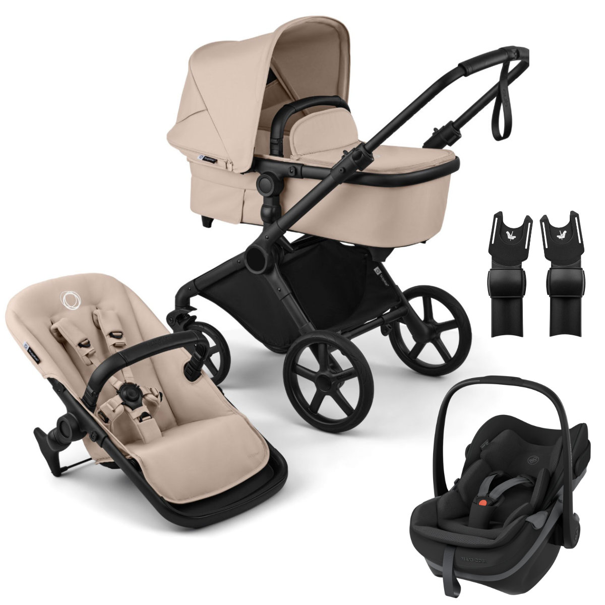 Bugaboo Cub Kinderwagen Set 3 in 1 inkl. Maxi Cosi Pebble Slide Pro i-Size Babyschale