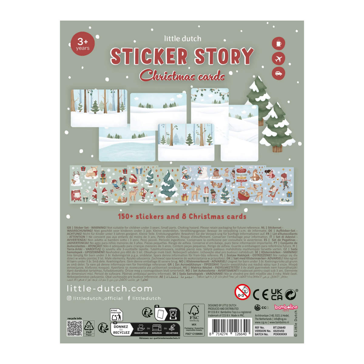 Little Dutch Sticker Buch Weihnachten