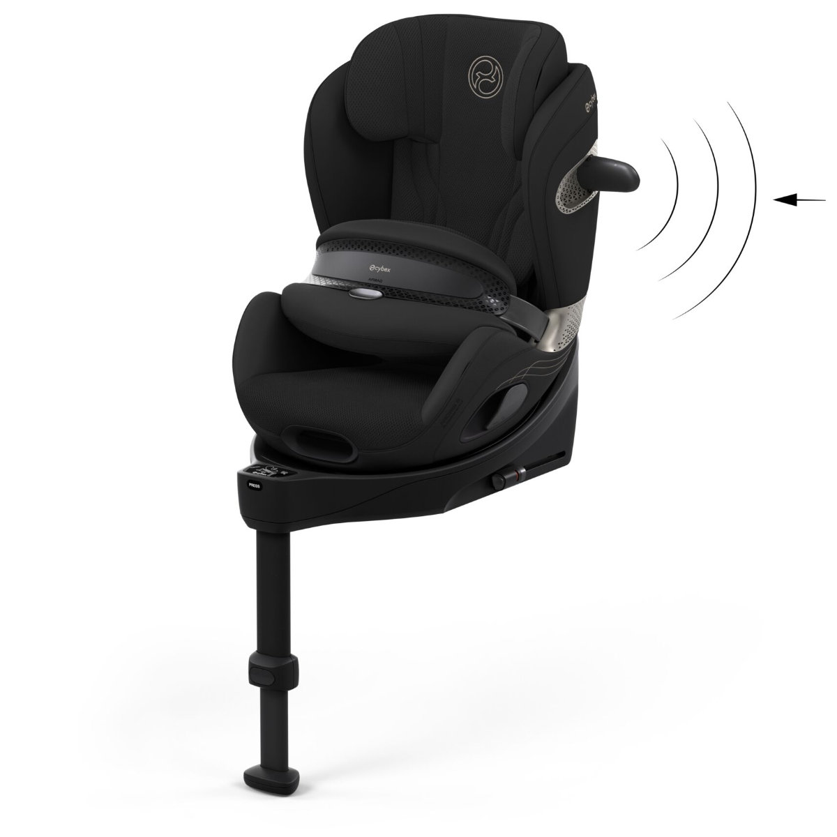 Cybex Anoris Si Airbag i-Size Kindersitz (15 Monate–7 Jahre) mit integrierter Basisstation