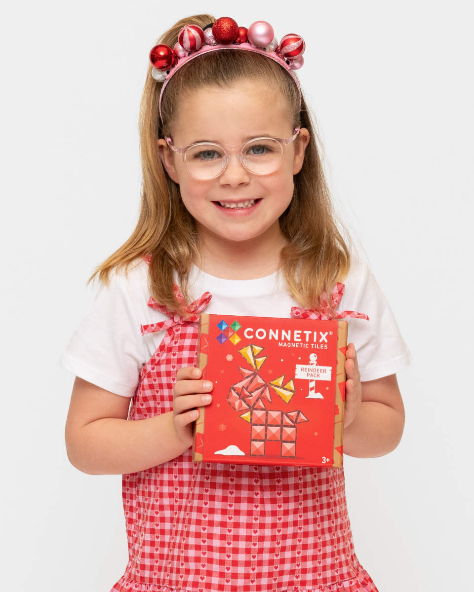 Connetix Magnetbausteine Weihnachts-Rentier-Set – 25 Teile