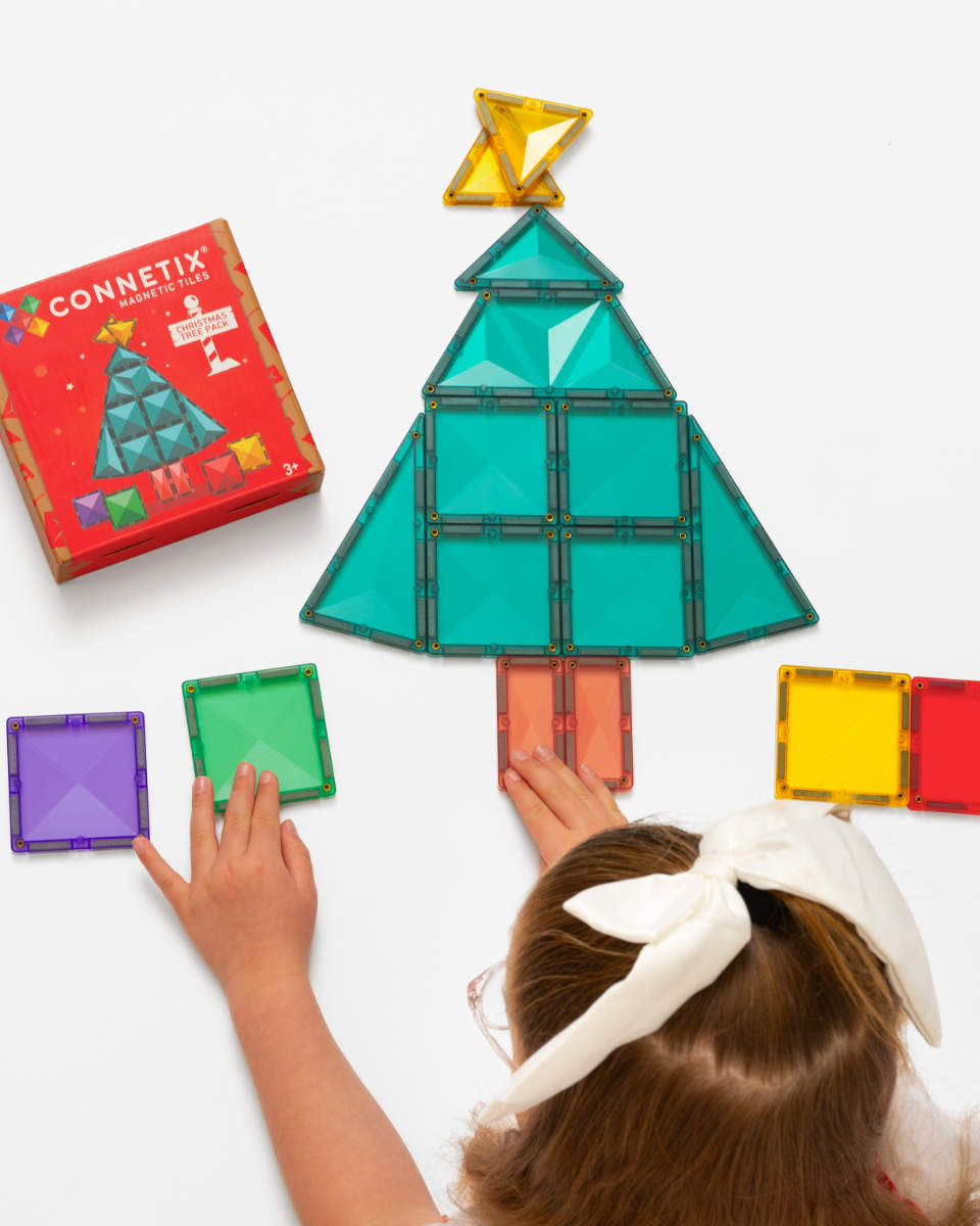 Connetix Magnetbausteine Weihnachtsbaum-Set – 16 Teile