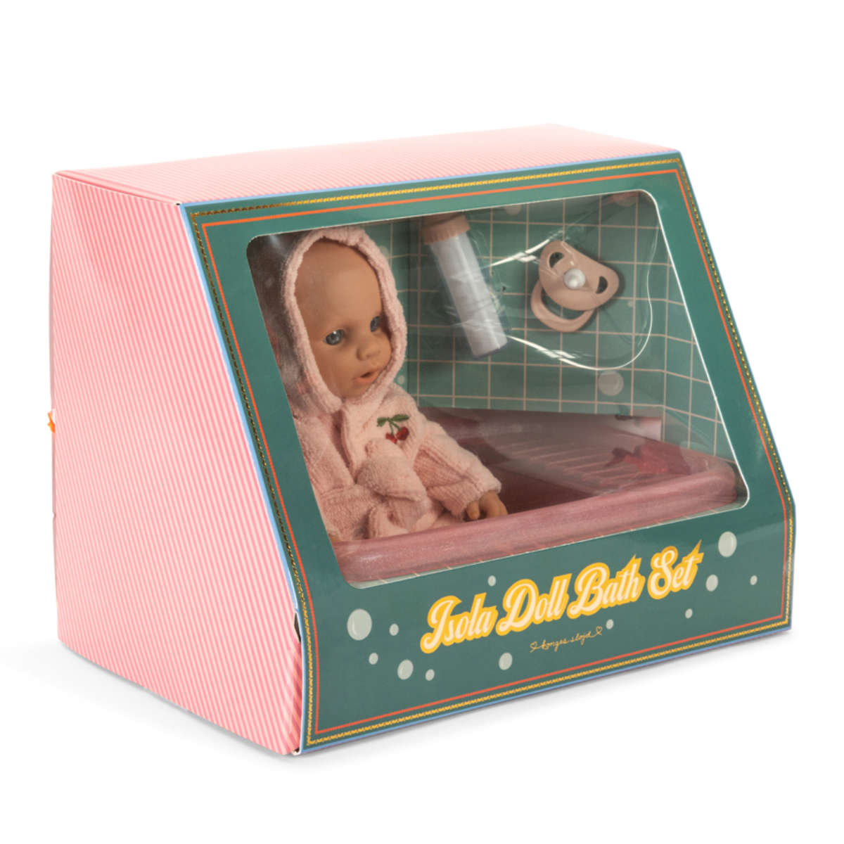 Konges Sløjd Isola Puppen-Badeset – mit Babypuppe, Badewanne & Zubehör