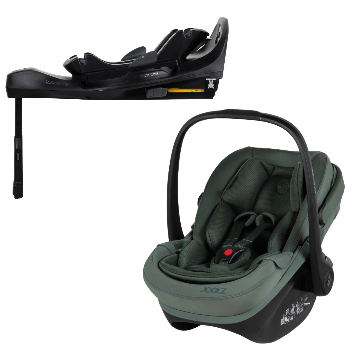 Joolz x Maxi-Cosi Pebble Slide Pro Set inkl. FamilyFix Slide Pro