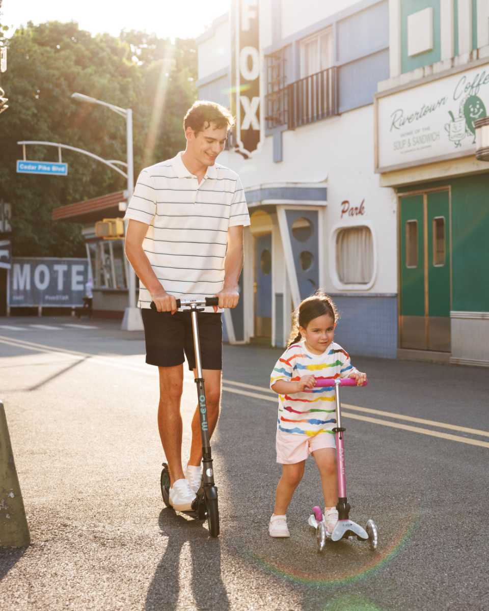 Mini Micro Deluxe Scooter Faltbar mit LED Räder