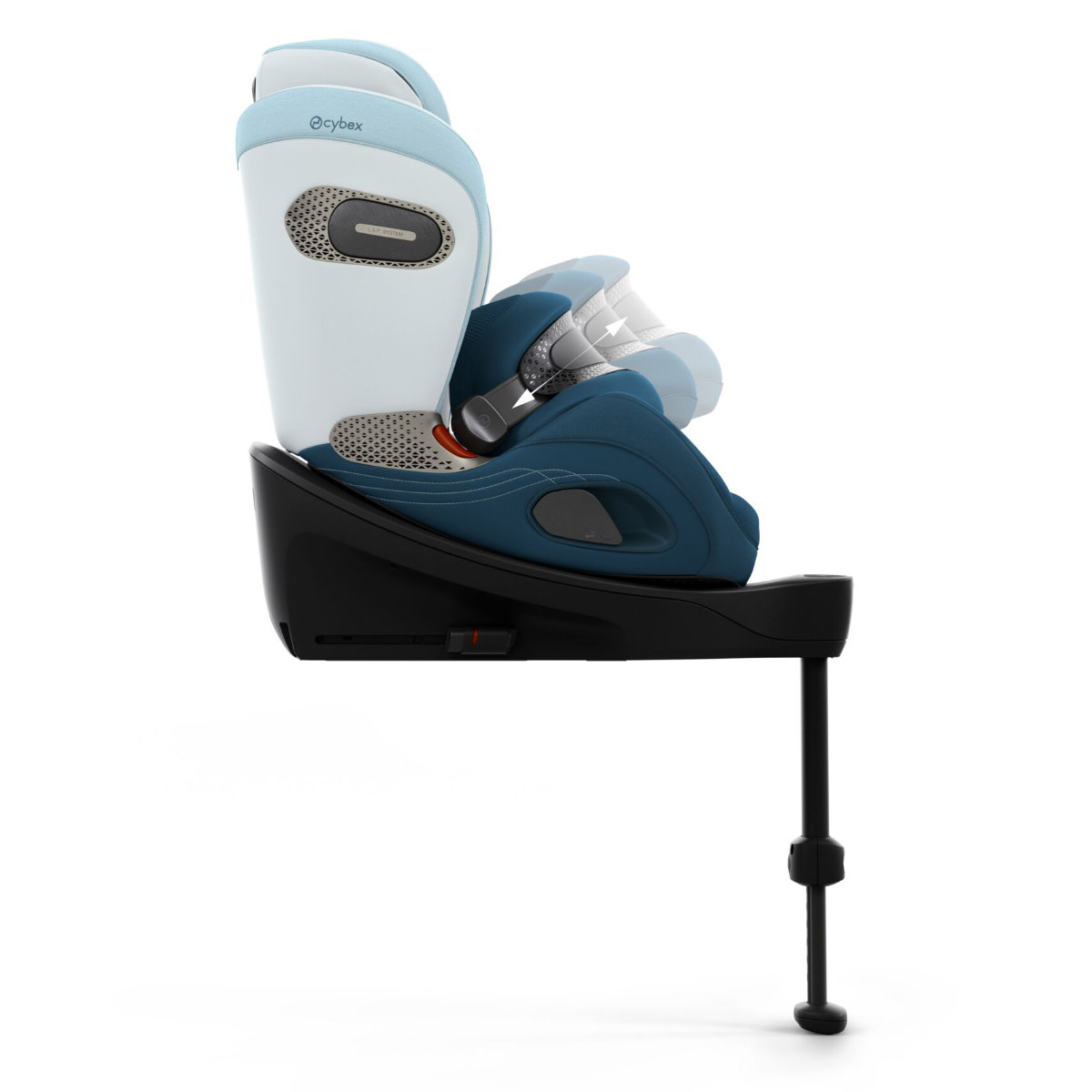 Cybex Anoris Si Airbag i-Size Kindersitz (15 Monate–7 Jahre) mit integrierter Basisstation