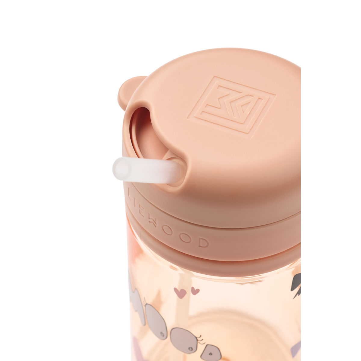 Liewood Pavia Tritan Trinkflasche mit Strohhalm 500 ml