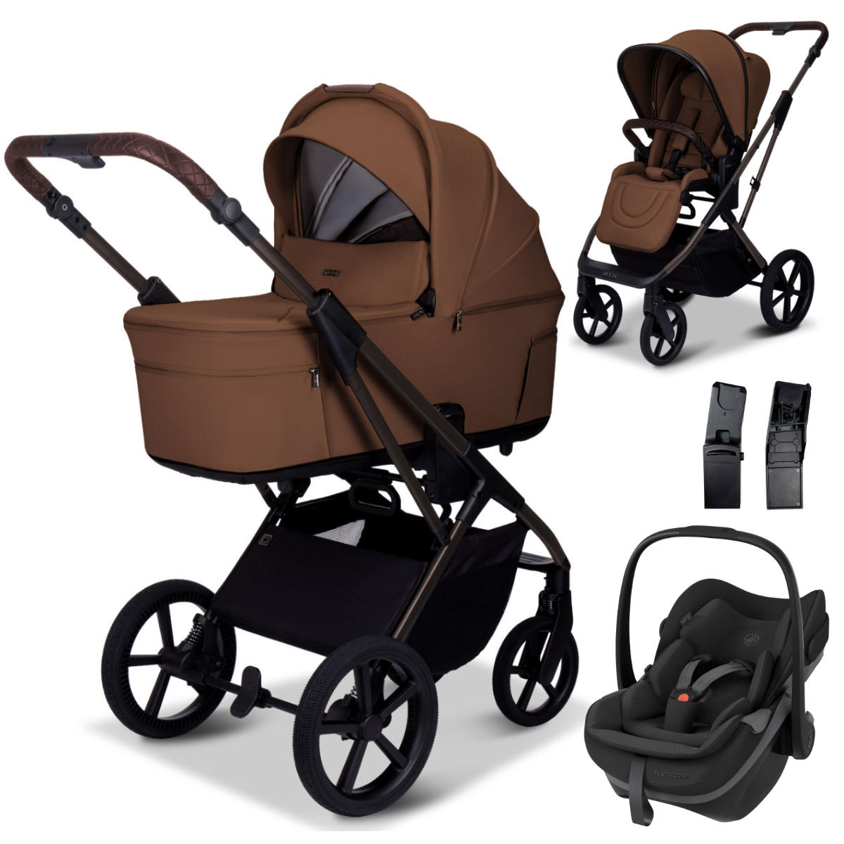 Moon Ciao Fold Kinderwagen Set 3 in 1 mit Maxi Cosi Pebble Slide Pro i-Size