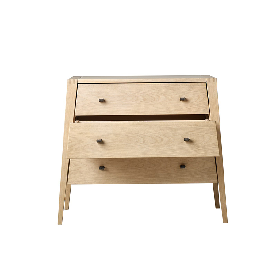 Leander Linea Kommode, 3 Schubladen inkl. Filzgriffe
