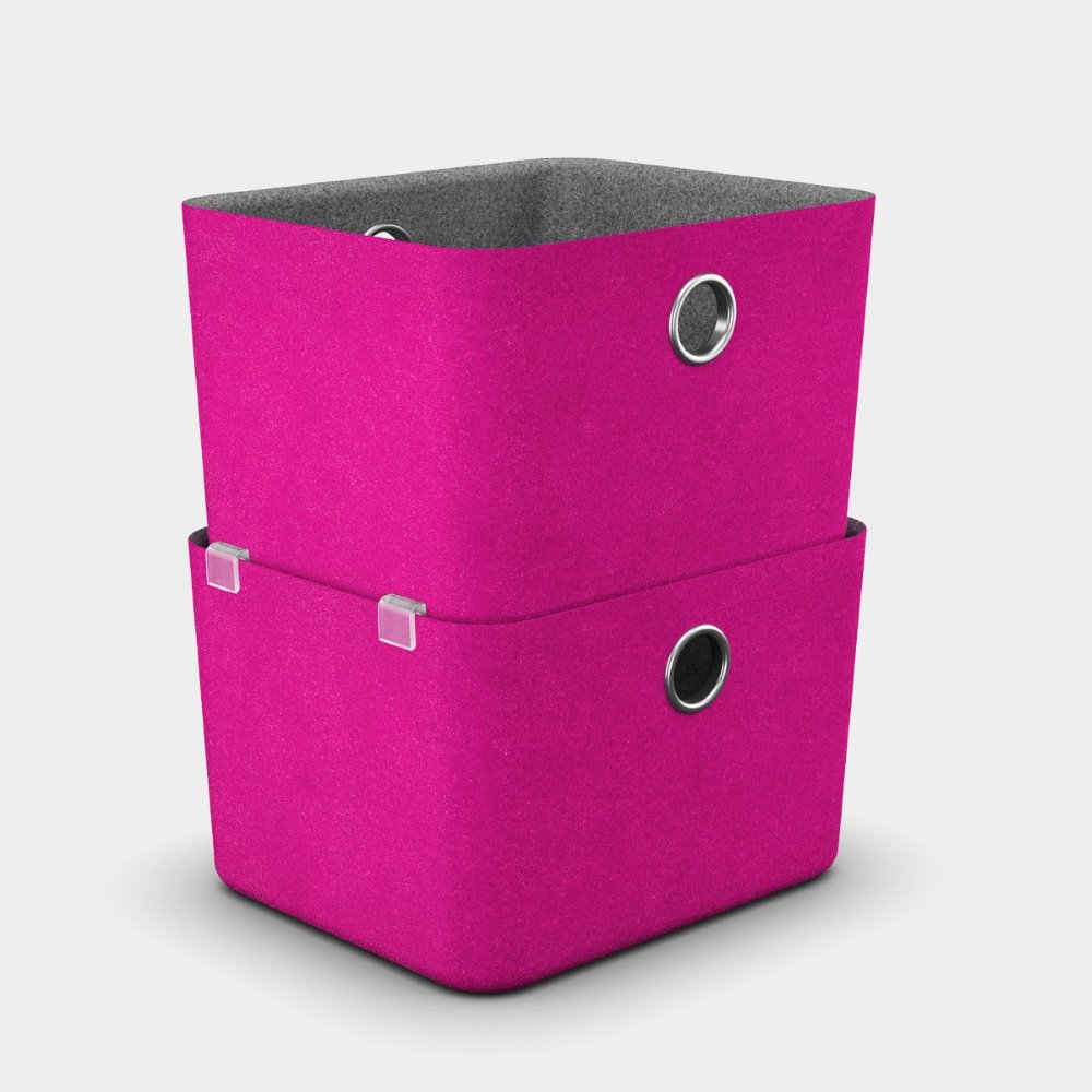 Moll Basket Filzboxen SQ 130mm, 2er-Pack