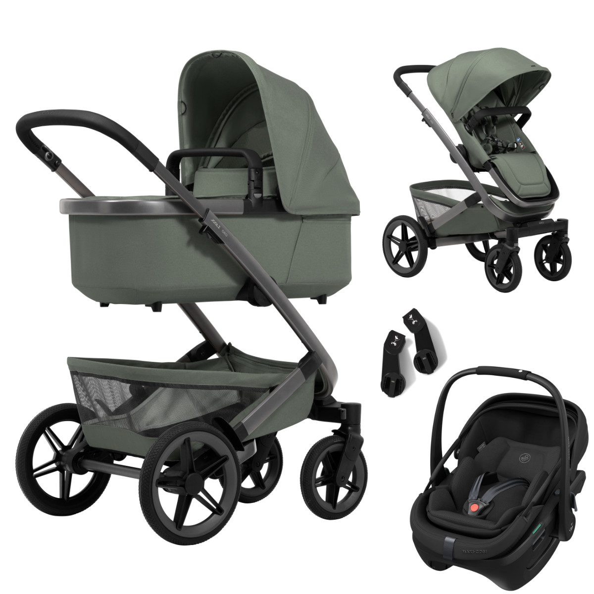 Joolz Geo5 Kinderwagen Set 3 in 1 inkl. Maxi Cosi-Coral Slide Pro